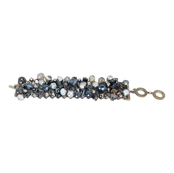 Premier Designs Grand Slam Crystal and Pearl Bracelet - Picture 3 of 8